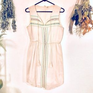 Kenji Boho Sleeveless Embroidered Tunic Dress